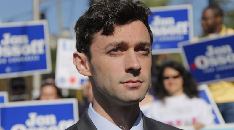 Democrat Jon Ossoff. Bob Andres/AJC.