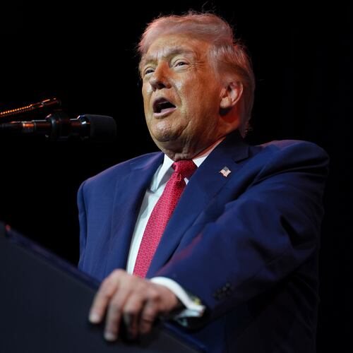 President Donald Trump speaks to House Republican lawmakers during their annual policy retreat, Tuesday, Jan. 6, 2026, in Washington. (Evan Vucci/AP)