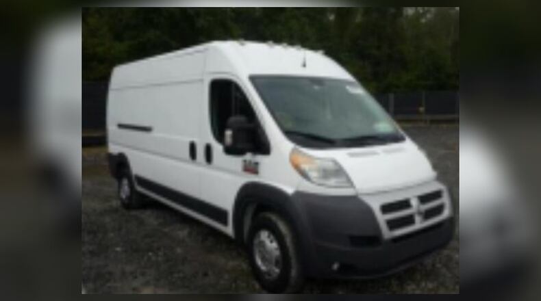 DeKalb County police say they are looking for a white Dodge Ram ProMaster van with damage to the front grille and passenger-side mirror after a fatal hit-and-run involving a pedestrian on Panthersville Road.