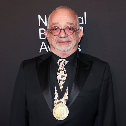 National Book Award in Fiction winning author Rabih Alameddine attends the 76th National Book Awards ceremony at Cipriani Wall Street on Wednesday, Nov. 19, 2025, in New York. (Photo by Andy Kropa/Invision/AP)
