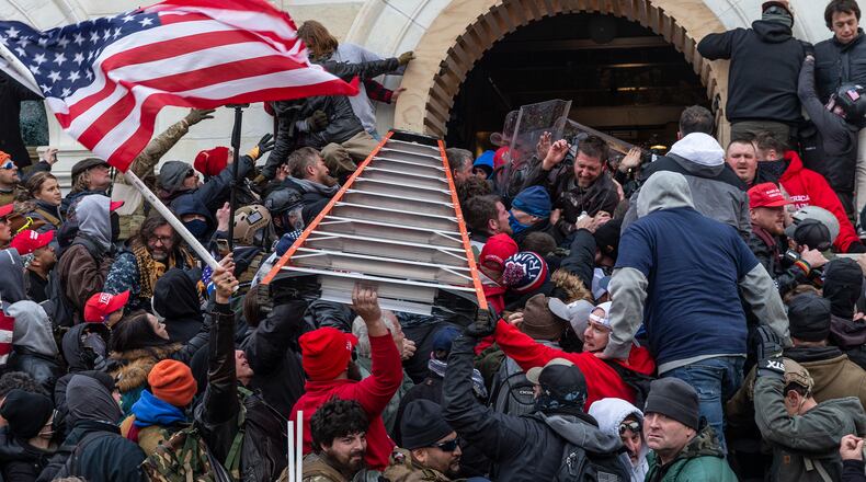 Six months have passed since supporters of then-President Donald Trump stormed the U.S. Capitol, and scars can still be detected from the riot. (Lev Radin/Pacific Press via ZUMA Wire/TNS)