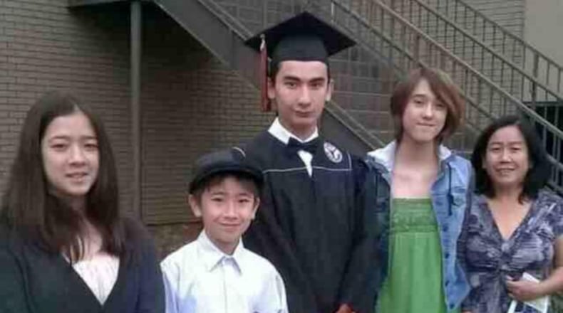 Nate Wolwark, 12, second from left, and his 15-year-old sister Kirana Wolwark, second from right, died Saturday morning in a South Carolina crash. Their older sister, 17-year-old Jessica Wolwark, left, was driving at the time of the crash.