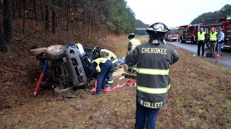 Georgia State Patrol are investigating a fatal accident that temporarily blocked all I-575 southbound lanes Tuesday morning, authorities say.