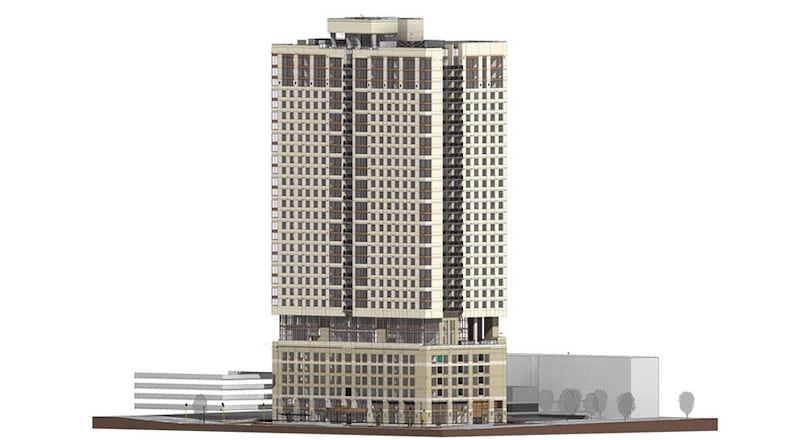 A rendering for The Metropolitan at Atlanta. (Credit: Landmark Properties)