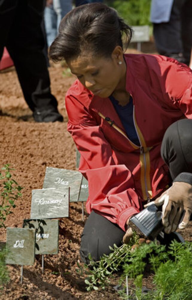 Michelle Obama, schoolchildren start White House garden