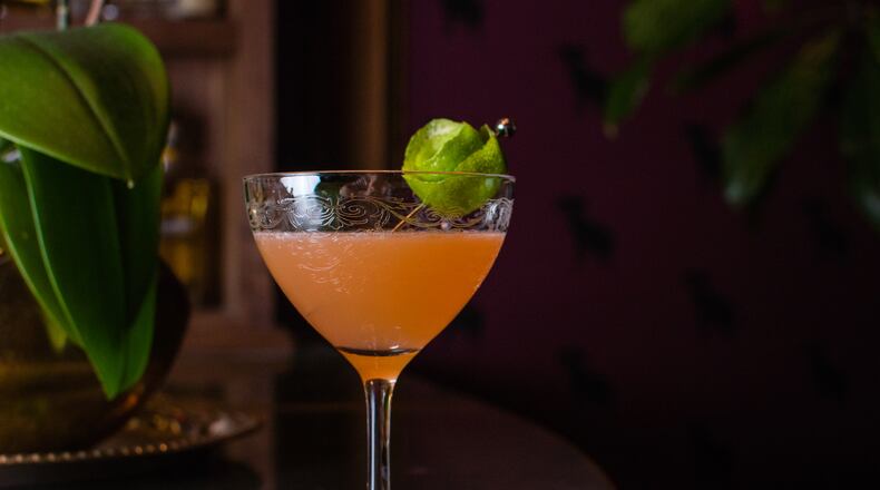 Queen of the Alps cocktail -- cognac, lime, yellow chartreuse, Zirbenz -- from C. Ellet's. / Photo by Henri Hollis