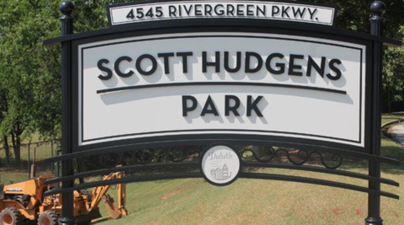 Scott Hudgens Park closed temporarily for parking improvements. Courtesy of City of Duluth