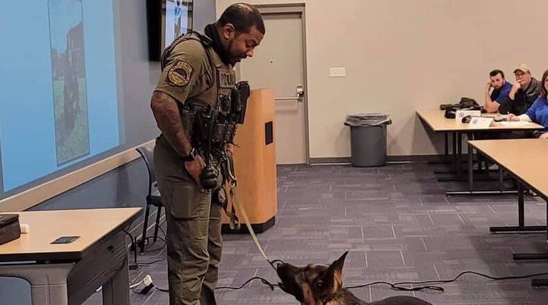 Roswell is applying for a $3,000 grant to be used for the purchase of vet care, food, and other supplies for the Roswell Police Department’s Explosive Ordinance Detection canine. (Courtesy Police Department)