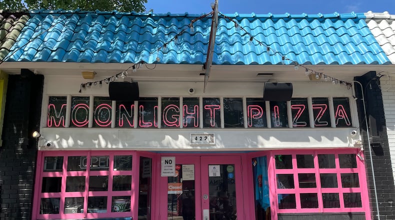 The Moonlight Pizza in Little Five Points is located where Fellini’s Pizza was back in 1982. Courtesy of Moonlight Pizza