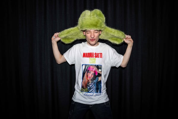 Singer Nemo poses for portrait photographs on Friday, April 25, 2025, in London. (Photo by Scott A Garfitt/Invision/AP)