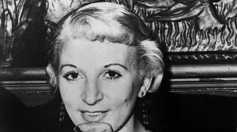 FILE - Platinum Blonde Model Ruth Ellis is shown in 1955 photo. (AP Photo, file)
