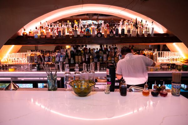 A view inside Bar Ana in Atlanta on Thursday, December 4, 2025. (Arvin Temkar/AJC)