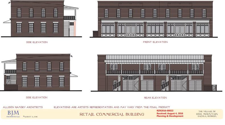 A development proposed near the Dacula intersection of Jim Moore Road and Hamilton Mill Parkway would bring houses, townhomes, retail, a church and a private school.