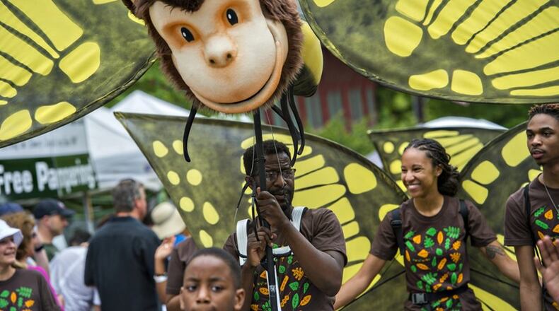 The parade during the Inman Park Festival in Atlanta is a big part of the fun.