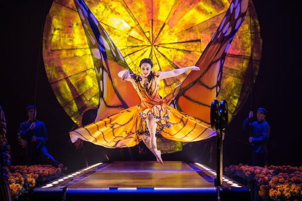 Cirque du Soleil “Luzia” uses acrobatic performances and visual surprises in a show being presented from Friday through Sunday, plus additional dates. (Photo by Matt Beard)