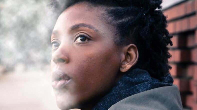 Cyrah Hill stars in the drama “Jump” at Actor’s Express. CONTRIBUTED BY CASEY GARDNER PHOTOGRAPHY