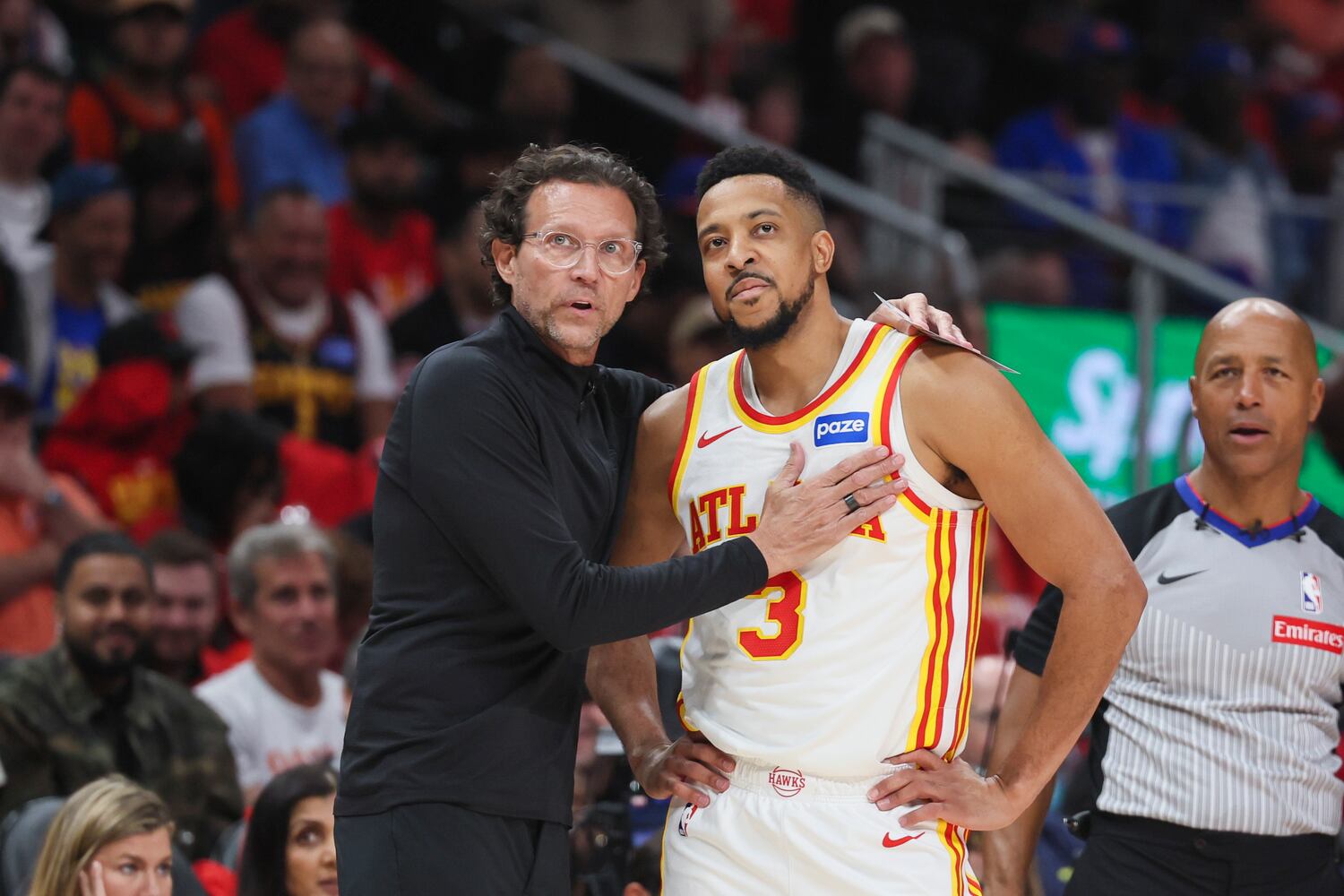 NBA first round playoff game 3 between New York Knicks and Atlanta Hawks