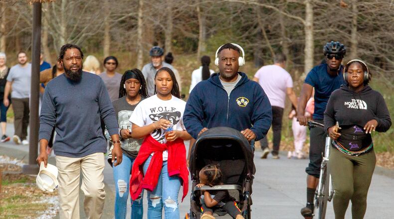 Many people already use the Atlanta Beltline for exercise and recreation. The Atlanta Beltline Partnership (ABP) is teaming up with a few organizations for monthly health fairs this summer and early fall, beginning Sunday in Westside Park. (File Photo: Steve Schaefer for The Atlanta Journal-Constitution)