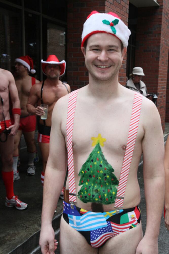 Santa Speedo Run