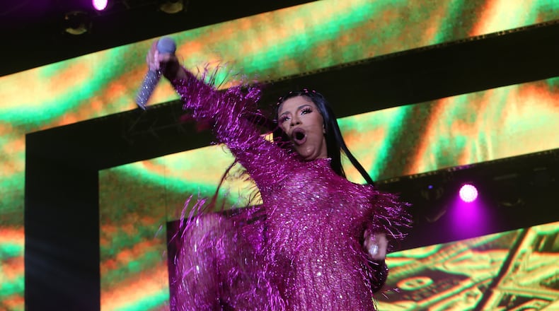 Cardi B performs at Music Midtown in Peidmont Park, Saturday, Sept. 14, 2019. (Tyson Horne/Tyson.Hore@ajc.com)