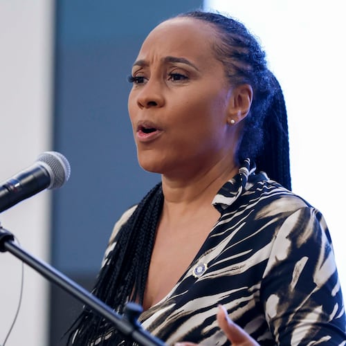 Fulton County District Attorney Fani Willis, photographed at the new Atlanta Public Safety Training Center in September, is testifying before state legislators next week. (Miguel Martinez/ AJC)