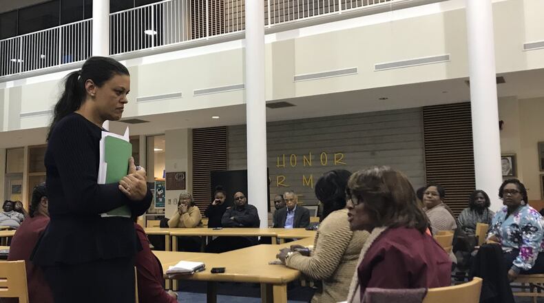 “We will be calling … anybody who is willing to listen if this goes south for us on Friday,” Atlanta School Superintendent Meria Carstarphen told several dozen people in a community meeting Monday. She was referring to a court hearing on whether Fulton County can resume collecting taxes, and predicted dire consequences if tax-revenue doesn’t start flowing soon.