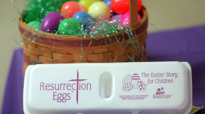 Resurrection eggs are an increasingly popular tradition that conveys the Easter story to children. (AJC photo/Jonathan Newton)