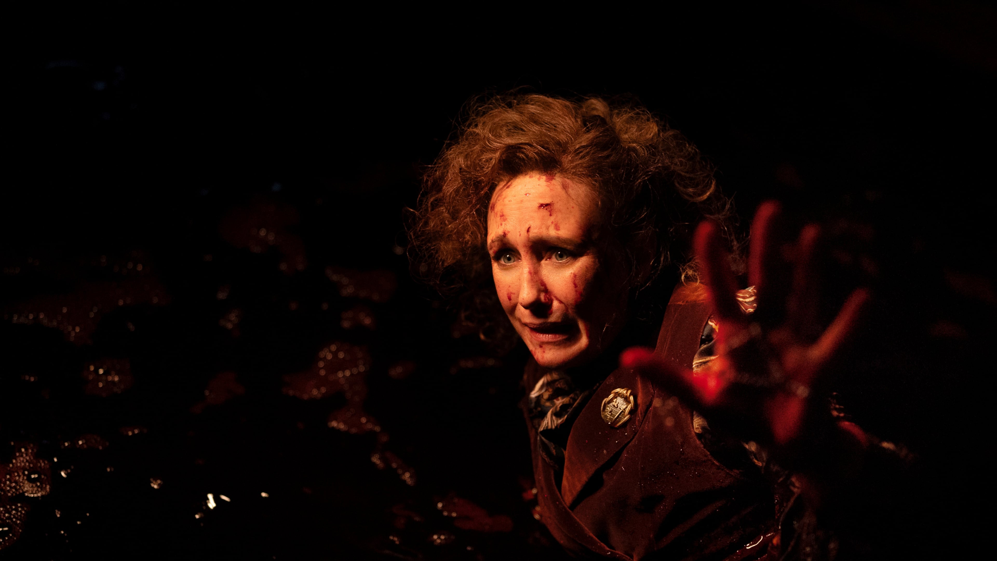 This image released by Warner Bros. Pictures shows Vera Farmiga in a scene from "The Conjuring: Last Rights." (Warner Bros. Pictures via AP)