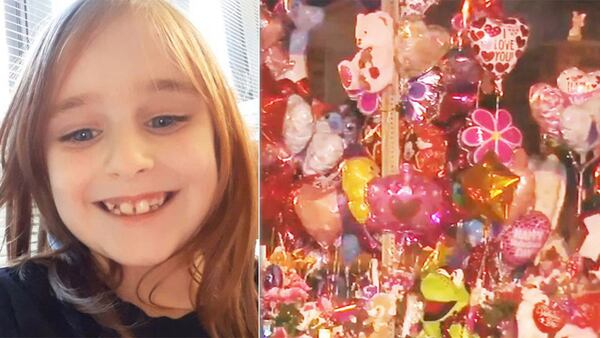 Authorities in South Carolina found the body of Faye Swetlik, 6, on Thursday, Feb. 13. Pictured is the growing memorial in her honor outside of the Churchill Heights neighborhood.