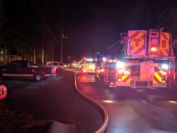 It took Gwinnet County fire crews nearly two hours to get a blaze at the Forest Valey Apartments under control, according to fire officials. 