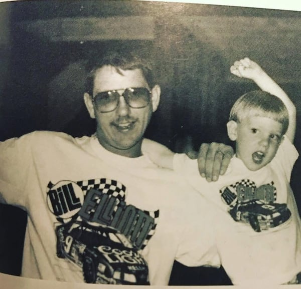 Fletcher Page (right) with his dad, Pete.