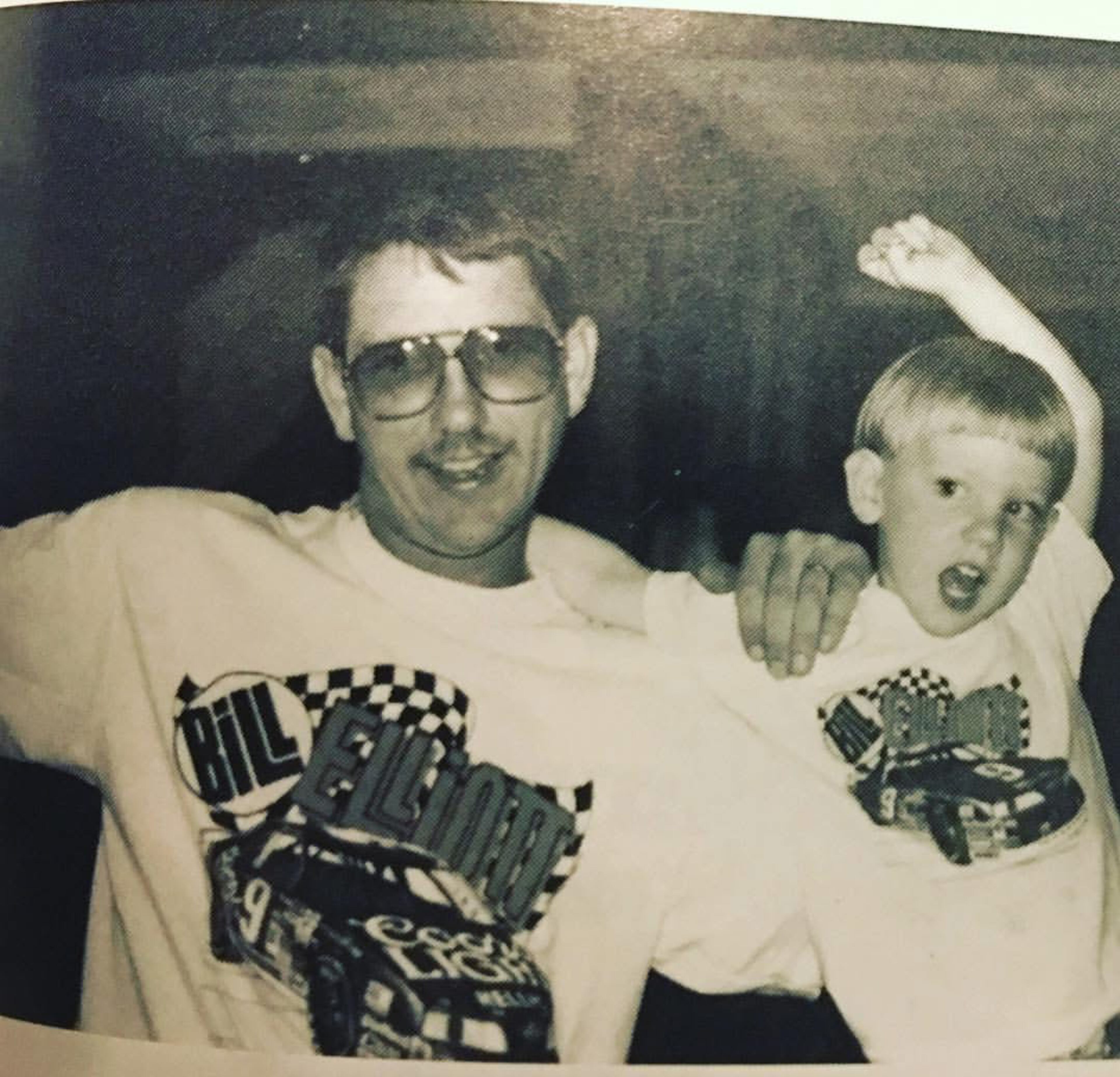 Fletcher Page (right) with his dad, Pete.