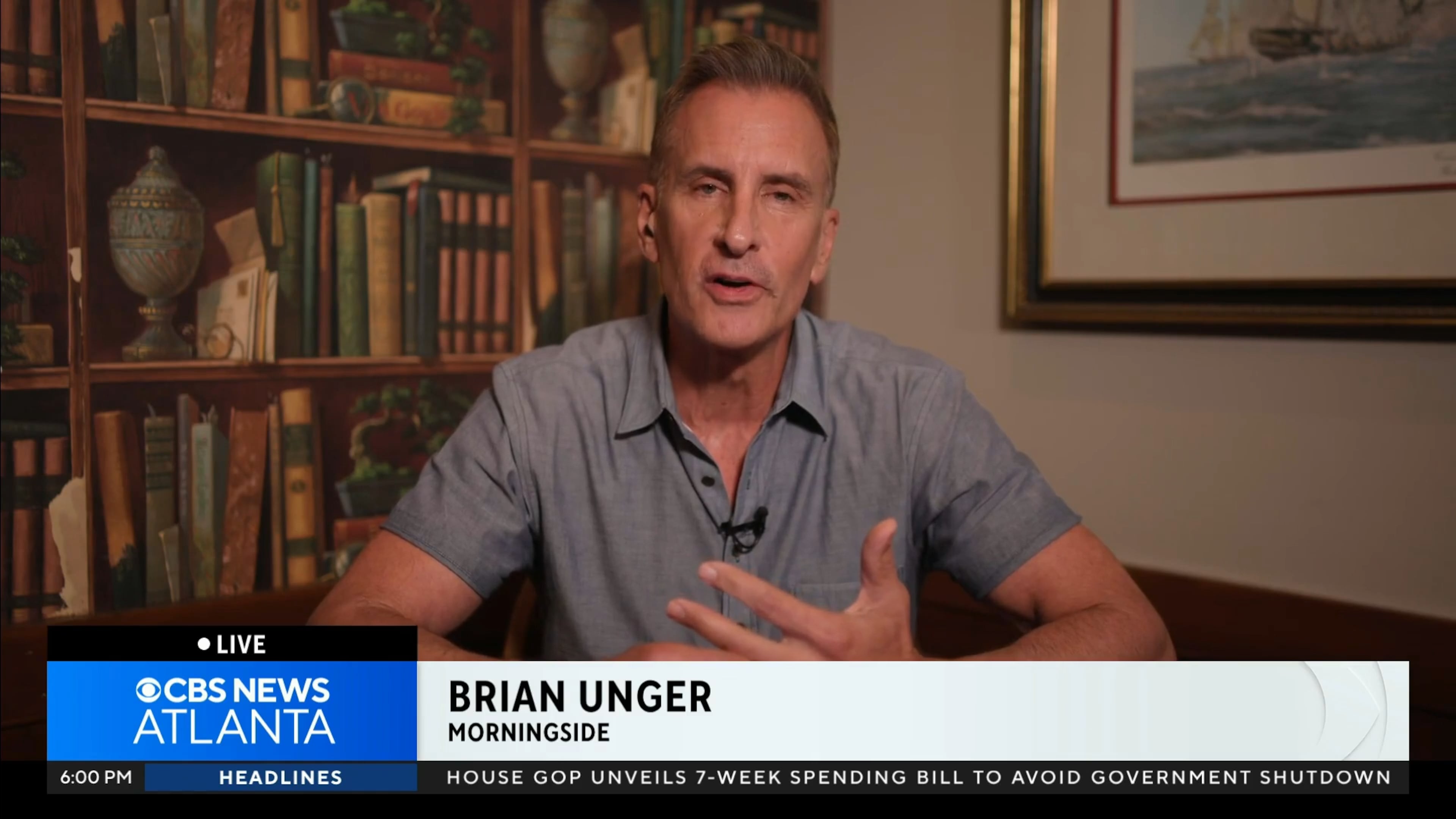 Brian Unger reports Sept 16, 2025, on actor Robert Redford's death from the Colonnade Restaurant in Atlanta. (CBS News Atlanta screenshot)