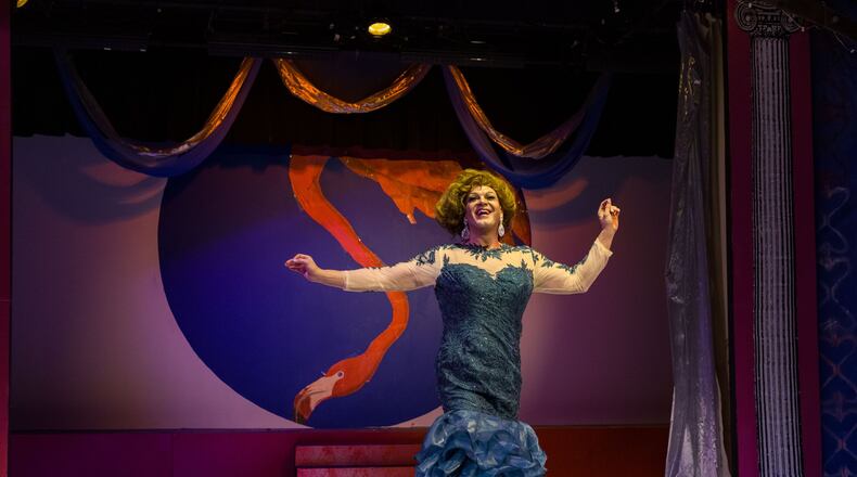 Clint Clark-Duke plays Albin in “La Cage Aux Folles” at Out Front Theatre. Contributed by Diane Haymes