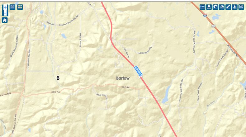 A total of 10.8 miles of U.S. 41 in Bartow County will be resurfaced in the coming year at a cost of $3.2 million. GEORGIA DEPARTMENT OF TRANSPORTATION