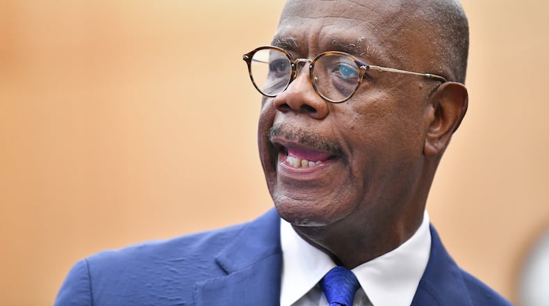Former Fulton D.A. Paul Howard speaks during a press conference at Fulton County Superior Courthouse on Wednesday, June 17, 2020. Hyosub Shin / Hyosub.Shin@ajc.com