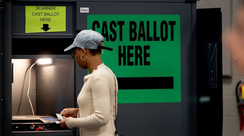 Voters cast their ballots in Cobb County, Georgia. November 5th, 2024 (Ben Hendren for the Atlanta Journal-Constitution)