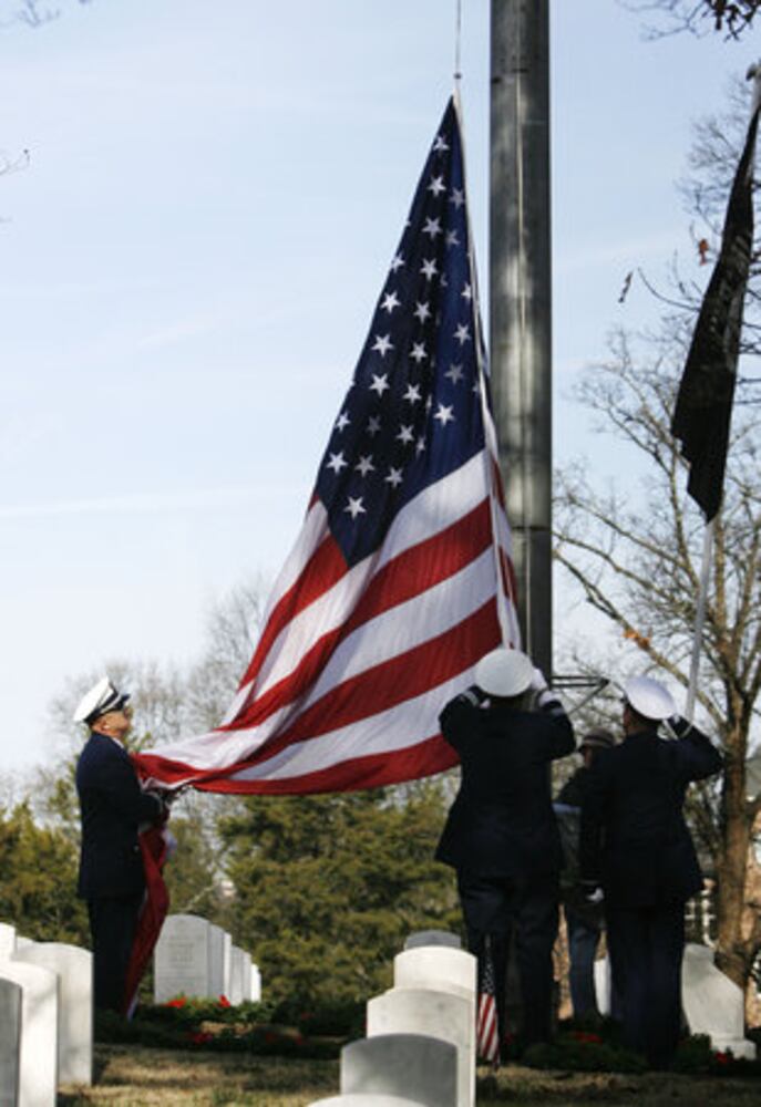 Wreaths placed at Marietta National Cemetery