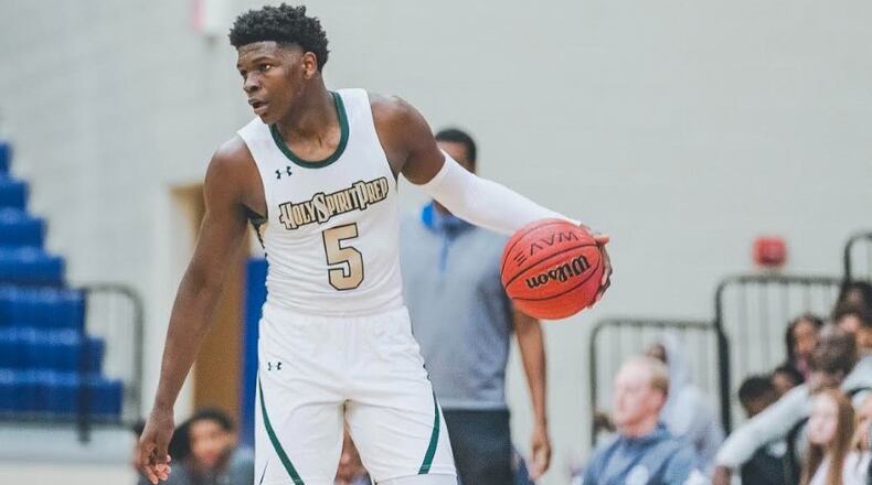 Holy Spirit's Anthony Edwards is rated a five-star and ranked as the nation's top shooting guard for the '19 class.