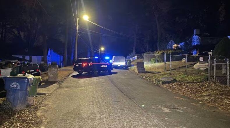 Atlanta police investigate a deadly shooting at a home in southwest Atlanta on Tuesday evening.