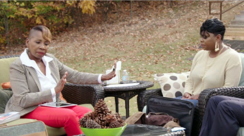 Iyanla Vanzant gives Neffe Pugh a dressing down on the first episode of season 5 of OWN's "Iyanla: Fix My Life" Saturday, April 15, 2017. CREDIT: OWN