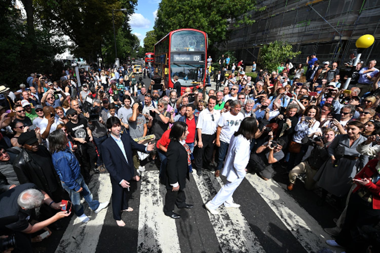 Photos: Fans mark 50th anniversary of 'Abbey Road' cover photo shoot