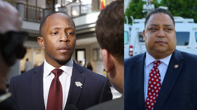 Atlanta Board of Education chairman Courtney English, left, and City Councilman Michael Julian Bond could head to a runoff instead of a recount in their battle for the Atlanta City Council post 1 at-large seat.