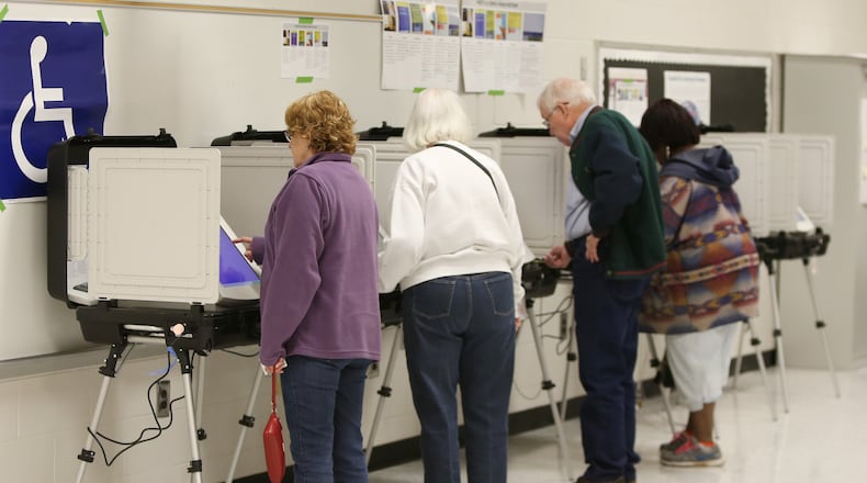 3/19/19 - Lawrenceville - People vote on the MARTA referendum at Five Forks Middle School in Lawrenceville, Georgia on Tuesday, March 19, 2019. EMILY HANEY / emily.haney@ajc.com
