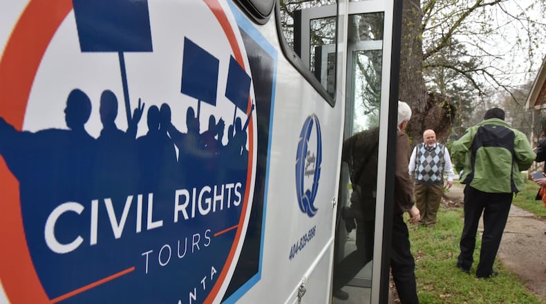 Tom Houck runs a tour business that focuses on Atlanta’s history in the civil rights movement. File photo. HYOSUB SHIN / HSHIN@AJC.COM