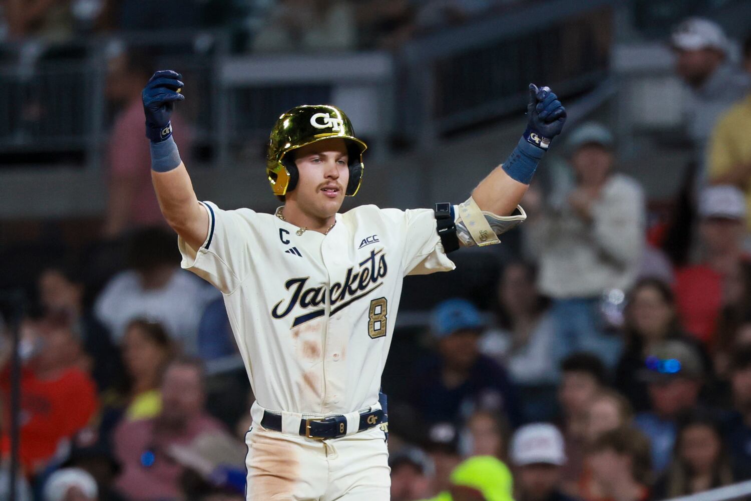 University of Georgia vs Georgia Tech in an NCAA baseball game at Truist Park