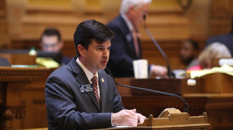 State Sen. Matt Brass, R-Newnan, asked to have his name removed as a co-sponsor of a resolution that would ratify the Equal Rights Amendment to the U.S. Constitution. PHOTO / JASON GETZ