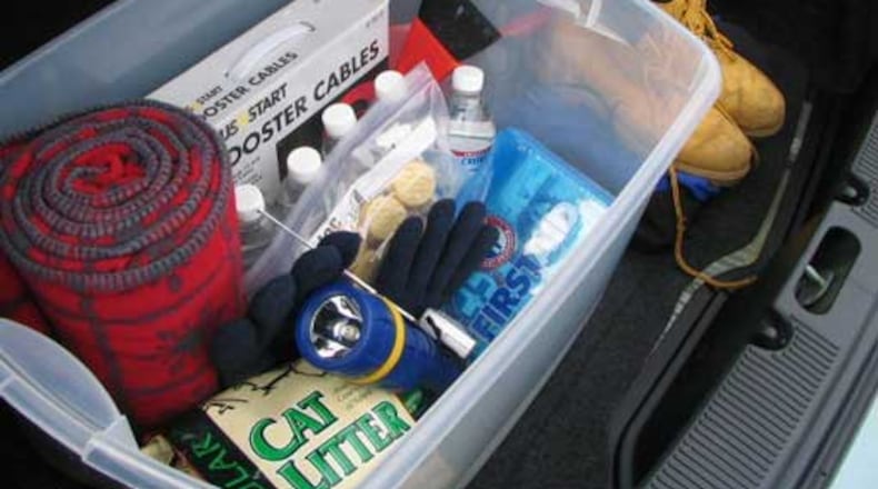 Similar to items recommended by Mark Arum, the state of Wisconsin urges motorists to have an emergency kit in their vehicles during winter months. Photo courtesy of Wisconsin Emergency Management