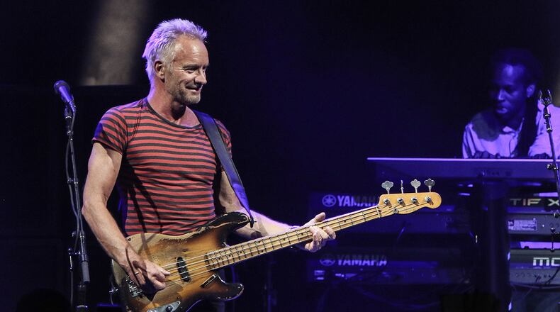 Sting performs during the Sting & Shaggy: The 44/876 Tour at Fillmore Miami Beach on September 15, 2018 in Miami Beach, Florida.