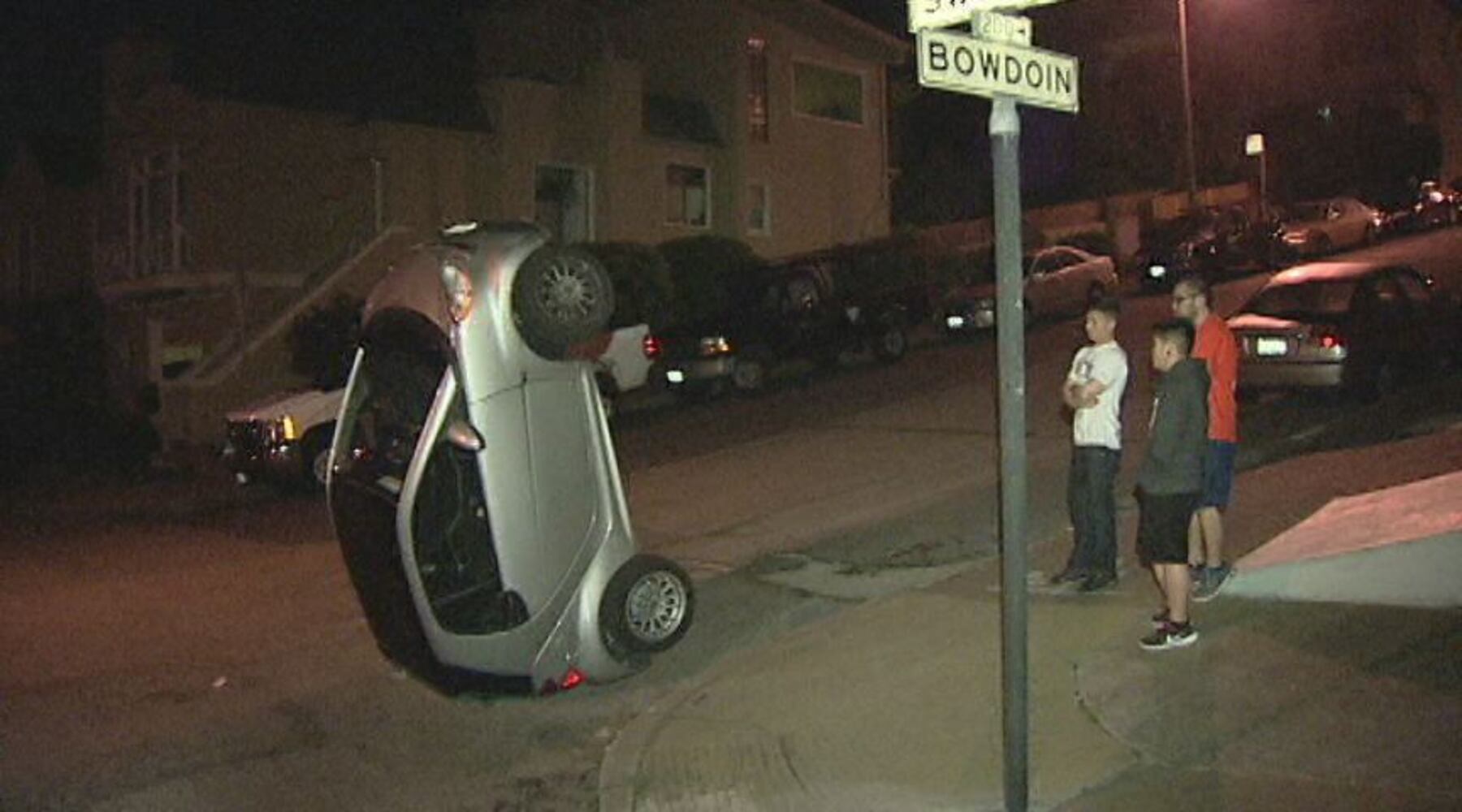 SF Smart car tipping